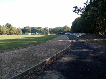 Remont i modernizacja bieżni na stadionie sportowym w Lututowie